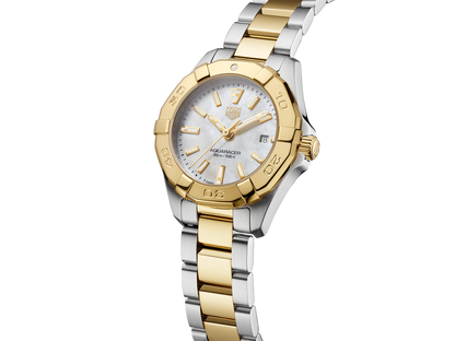 Buy Tag Heuer Aquaracer Mother of Pearl Dial Two Tone Steel Strap Watch for Women - WBD1420.BB0321 in Pakistan
