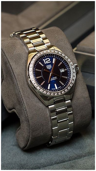 Buy Tag Heuer Formula 1 Quartz Blue Dial with Diamonds Silver Steel Strap Watch for for Women - WBJ1316.BA0666 in Pakistan