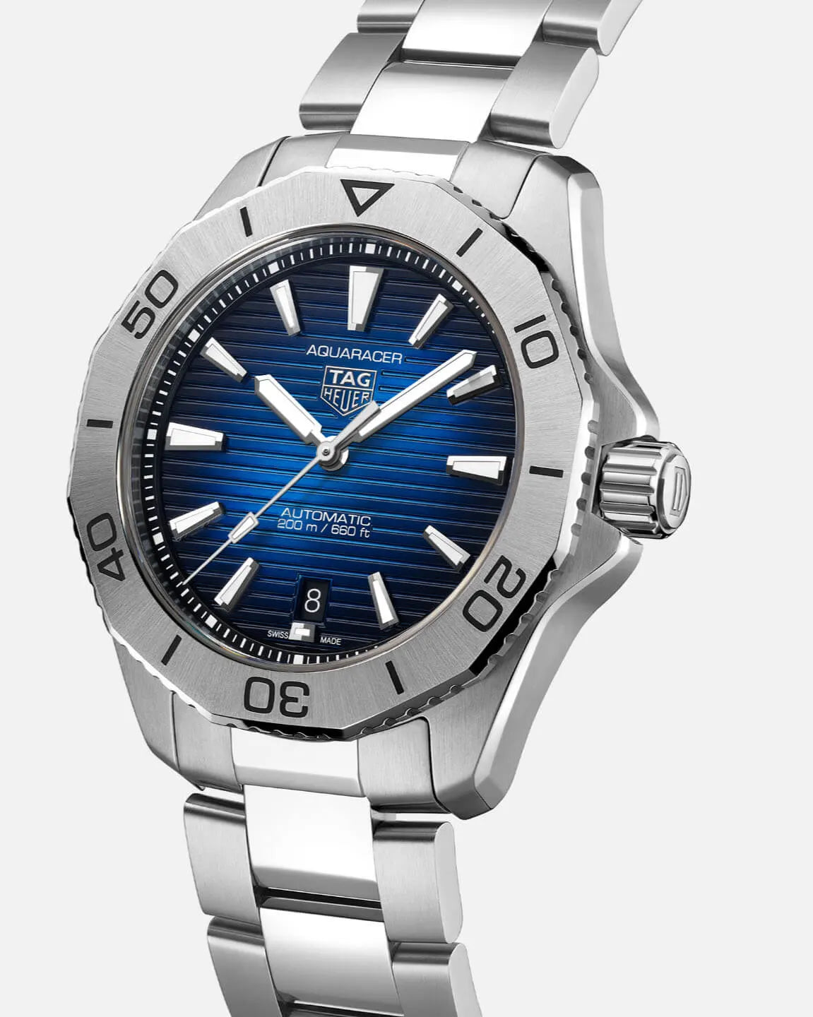 Buy Tag Heuer Aquaracer Blue Dial Silver Steel Strap Watch for Women - WBD131D.BA0748 in Pakistan