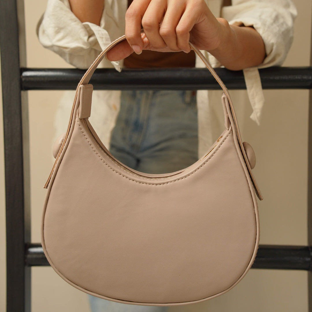 Buy Plain Hobo HandBag - Tea Pink in Pakistan