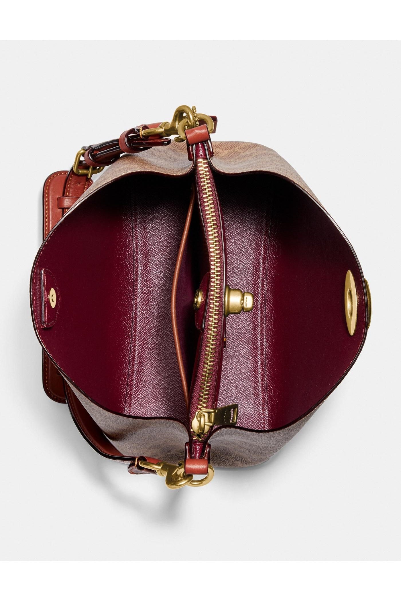 Buy Coach Willow Shoulder Bag - Signature Brown Canvas in Pakistan