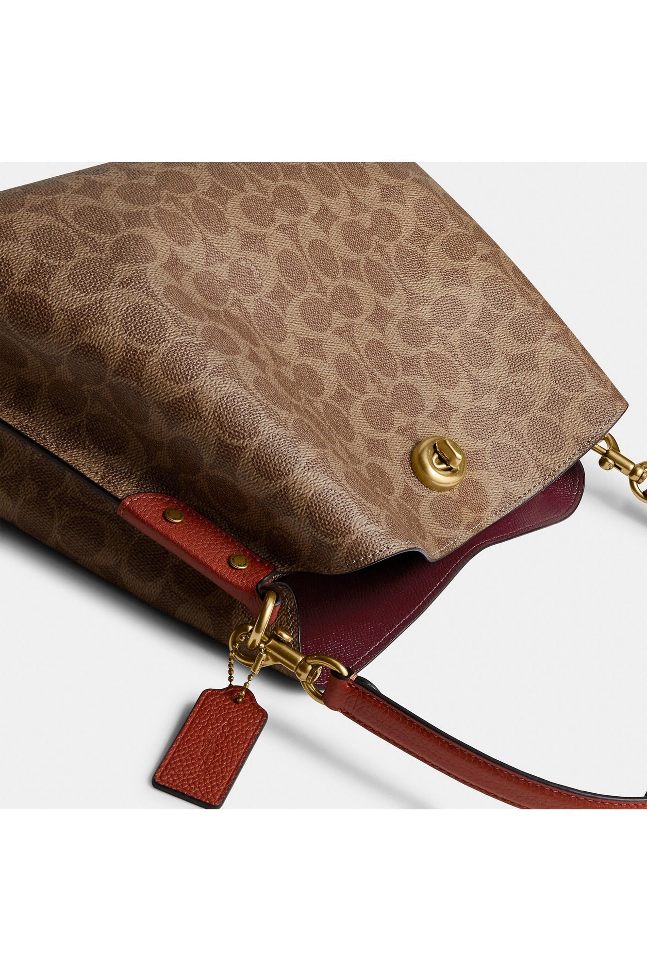 Buy Coach Willow Shoulder Bag - Signature Brown Canvas in Pakistan