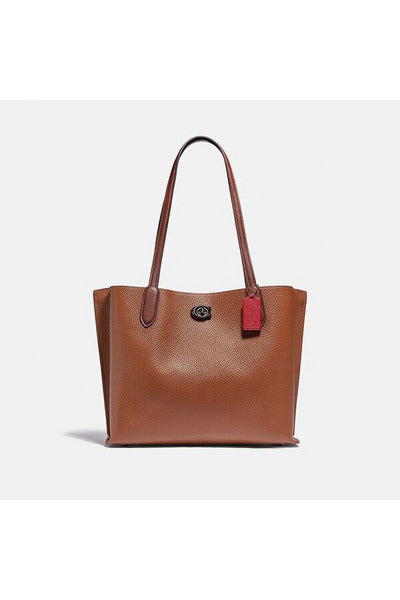 Buy Coach Willow Tote 24 - Saddle Multi in Pakistan