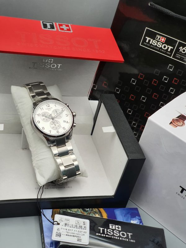 Buy Tissot Men’s Quartz Swiss Made Stainless Steel Silver Dial 45mm Watch T116.617.11.037.00 in Pakistan