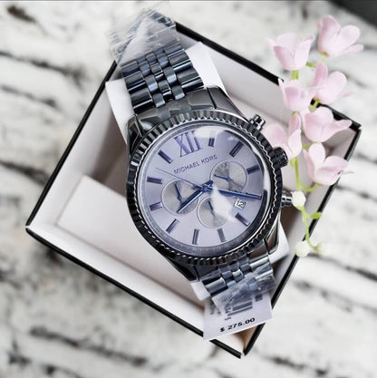 Buy Michael Kors Lexington Blue Dial Blue Steel Strap Watch for Women - MK8480 in Pakistan