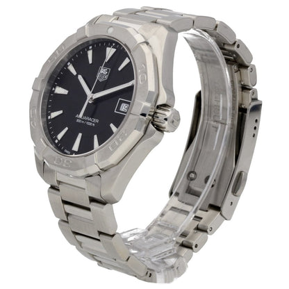 Buy Tag Heuer Aquaracer Black Dial Silver Steel Strap Watch for Men - WAY1110.BA0928 in Pakistan