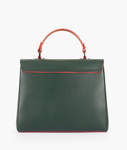 Buy Army Green Flap-over Top-handle Bag in Pakistan