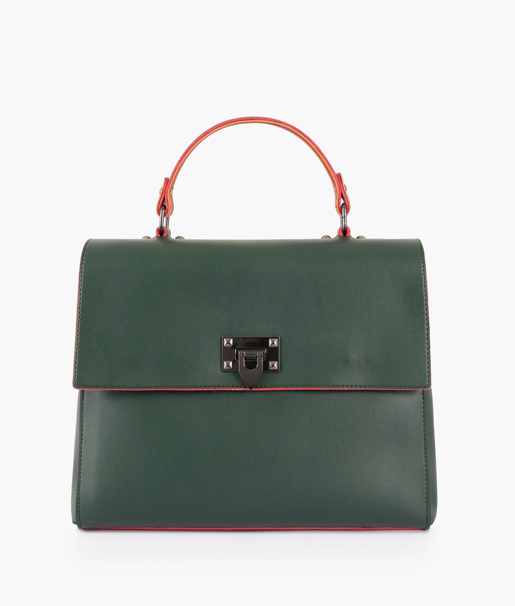 Buy Army Green Flap-over Top-handle Bag in Pakistan