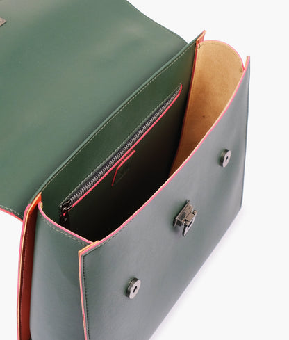 Buy Army Green Flap-over Top-handle Bag in Pakistan
