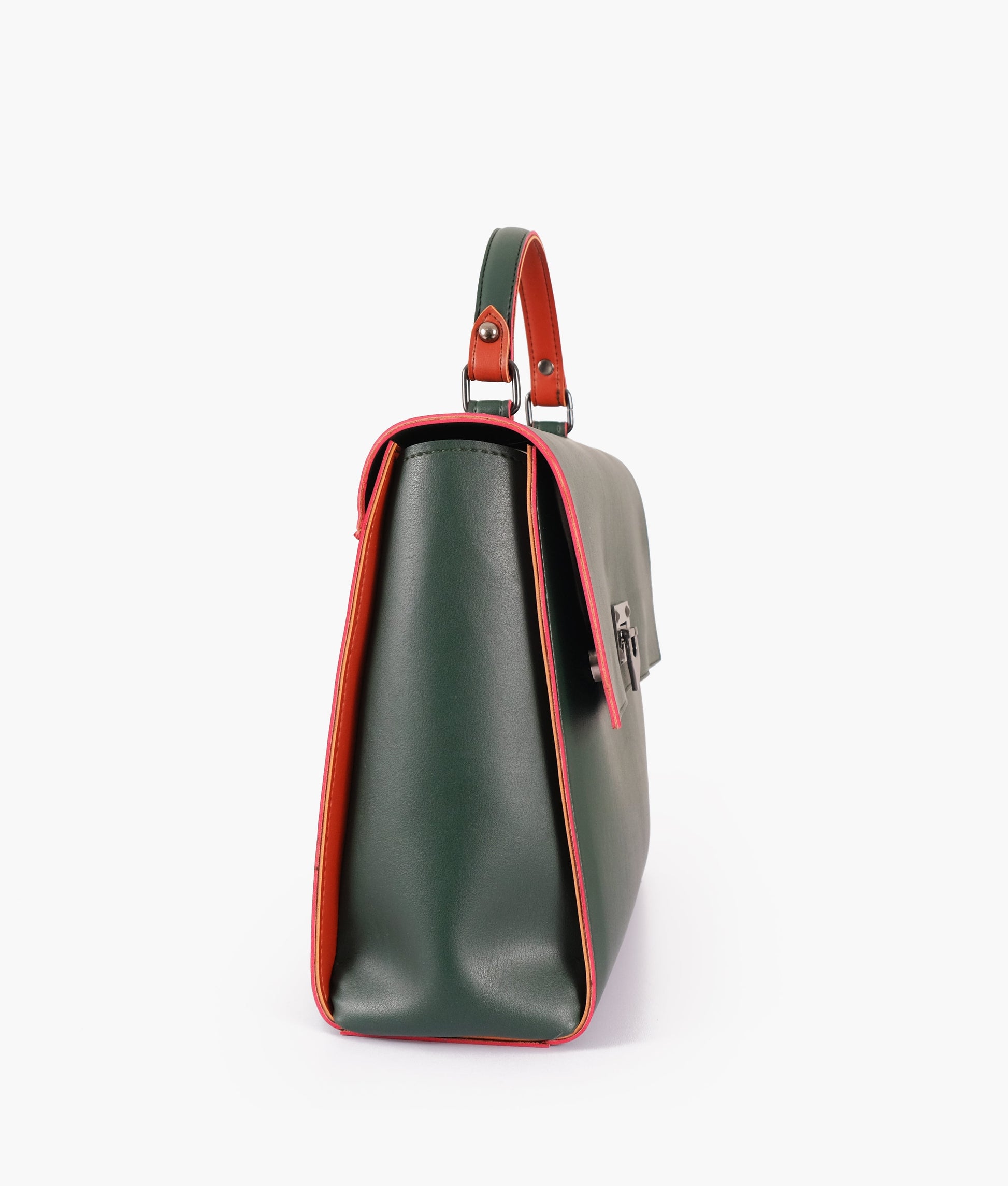 Buy Army Green Flap-over Top-handle Bag in Pakistan