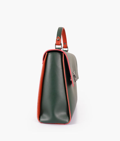Buy Army Green Flap-over Top-handle Bag in Pakistan
