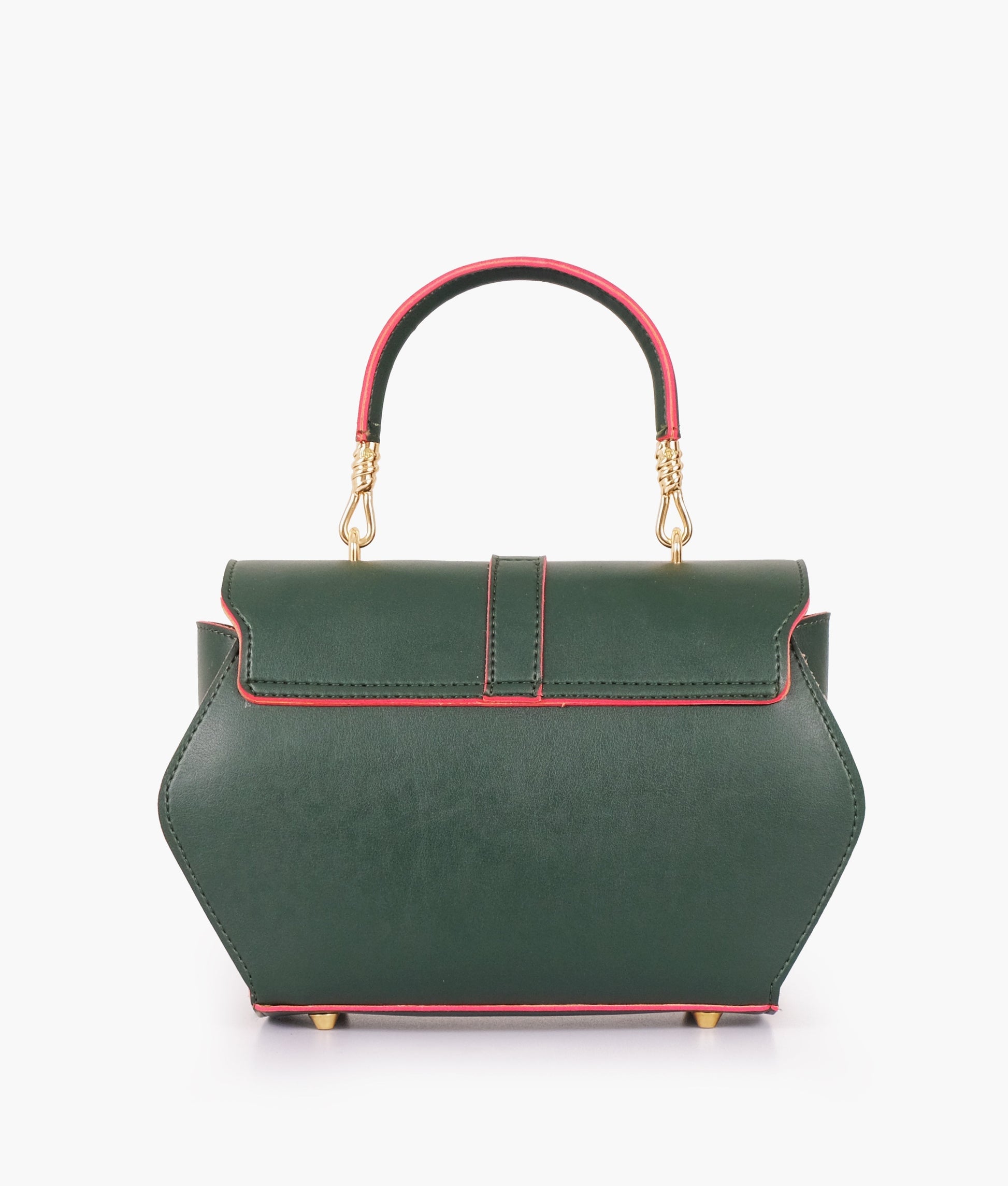 Buy Army Green Top-Handle Hexagon Bag in Pakistan