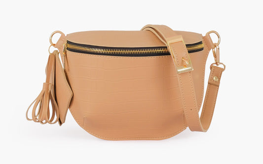 Buy Crocodile Belt Bag - Beige in Pakistan