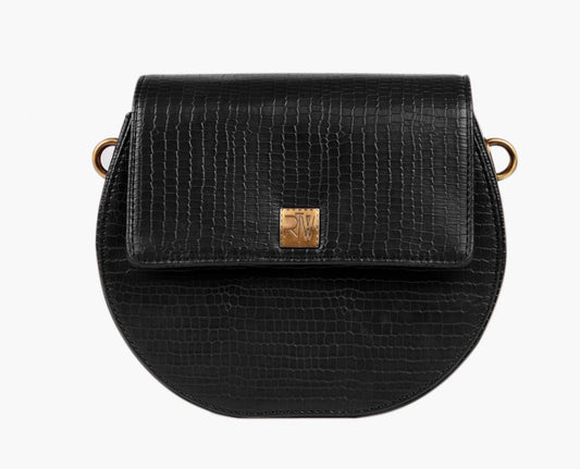 Buy Crocodile Saddle Bag - Black in Pakistan