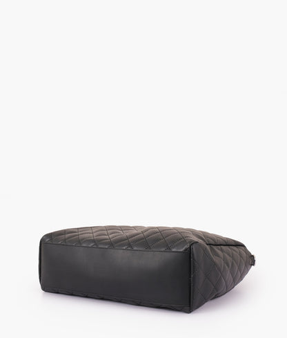 Buy Black Quilted Carryall Tote Bag in Pakistan