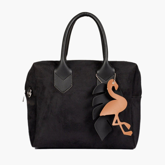 Buy Suede Mini Bowling Bag - Black in Pakistan