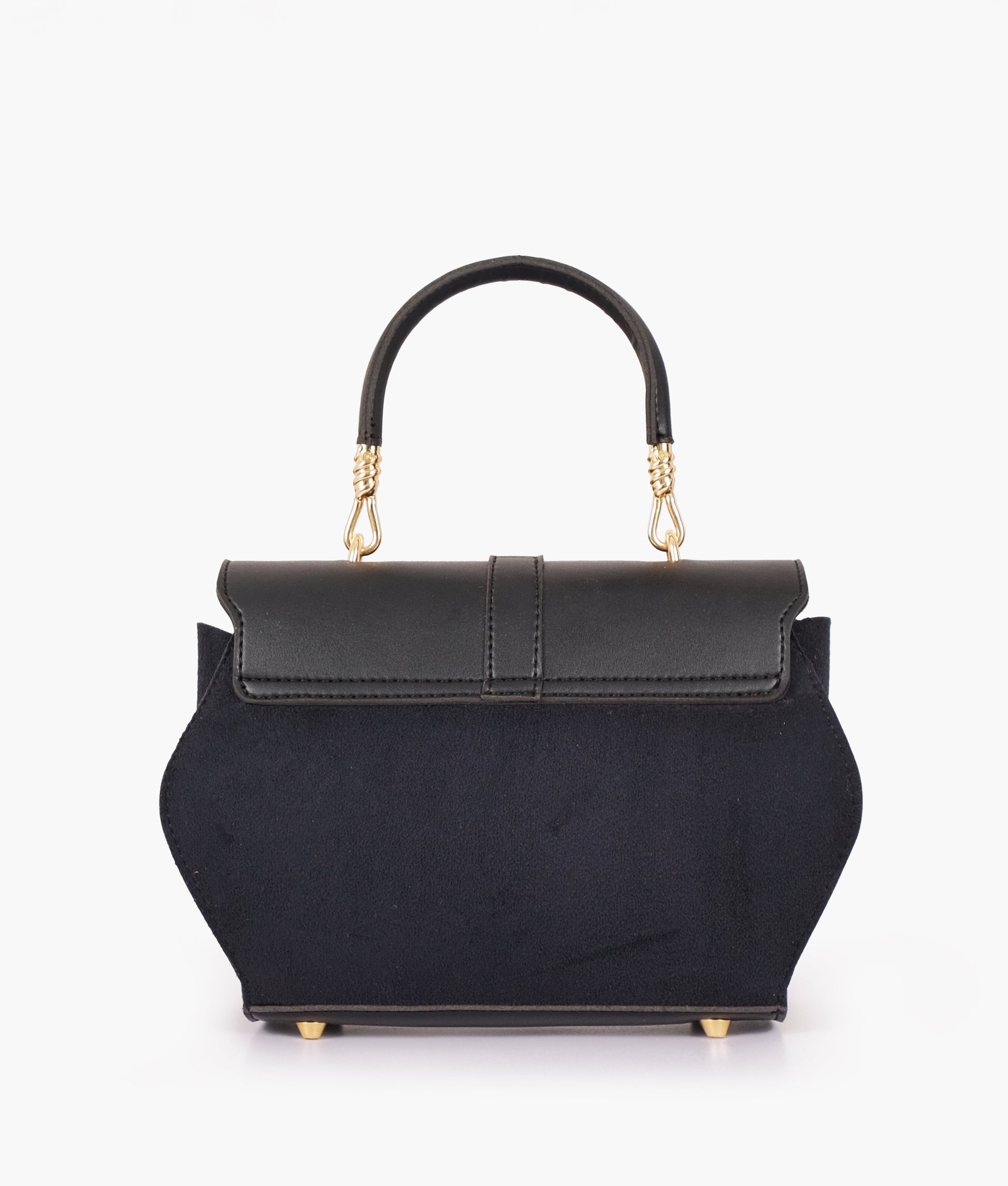Buy Black Top-Handle Hexagon Bag in Pakistan