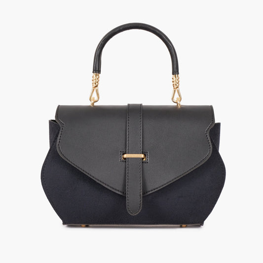 Buy Black Top-Handle Hexagon Bag in Pakistan