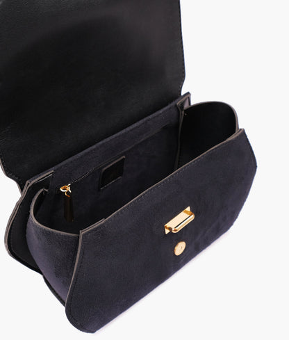 Buy Black Top-Handle Hexagon Bag in Pakistan