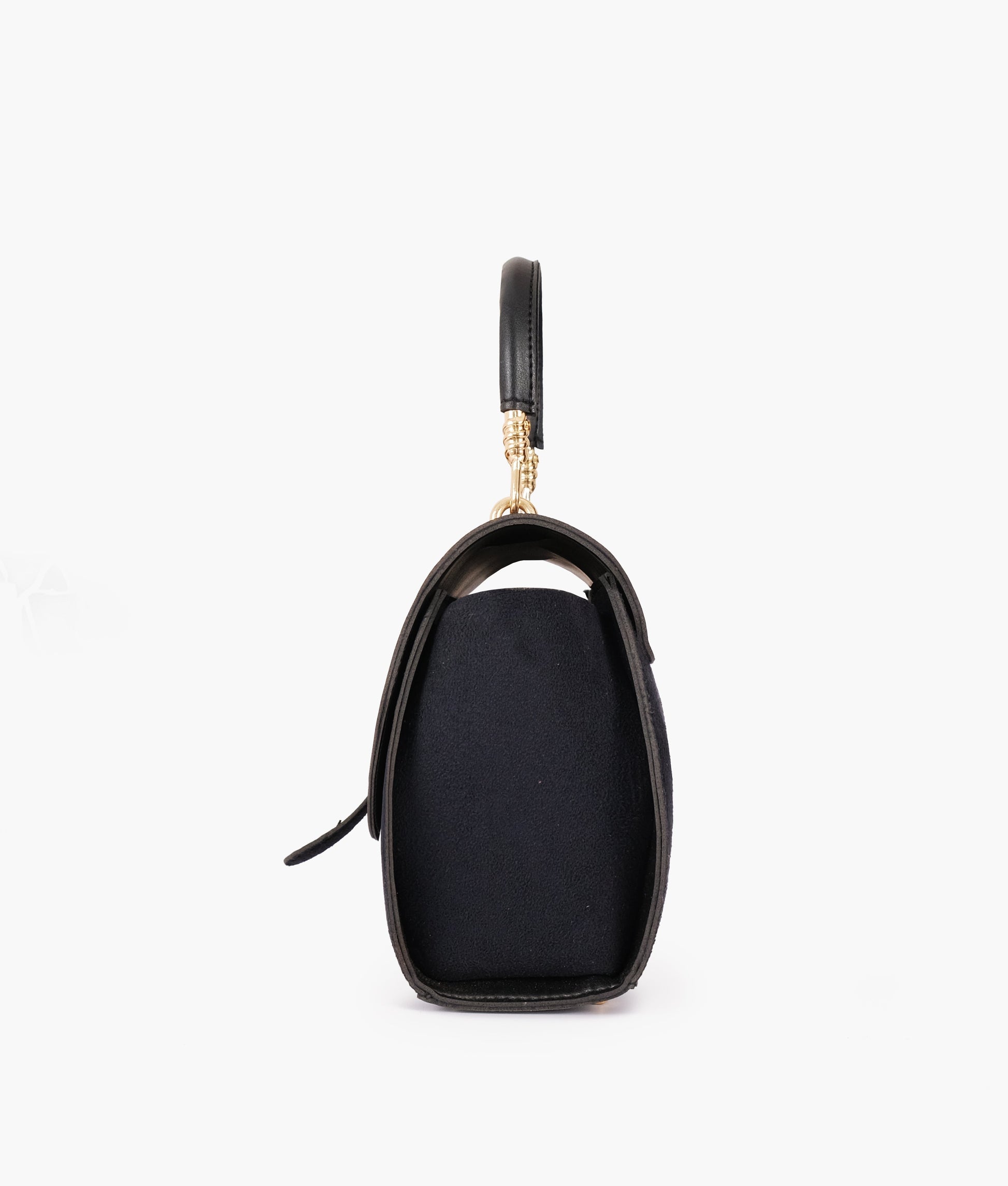 Buy Black Top-Handle Hexagon Bag in Pakistan