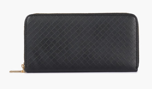Buy Weave Pattern Wallet - Black in Pakistan