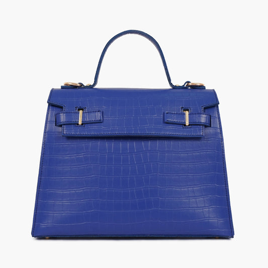 Buy Top Handle Crocodile Mini Bag - Blue in Pakistan