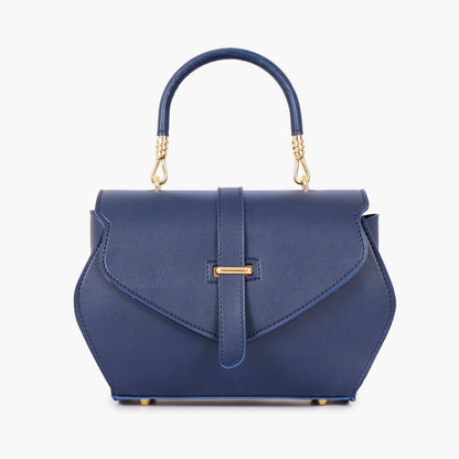 Buy Blue Top-Handle Hexagon Bag in Pakistan