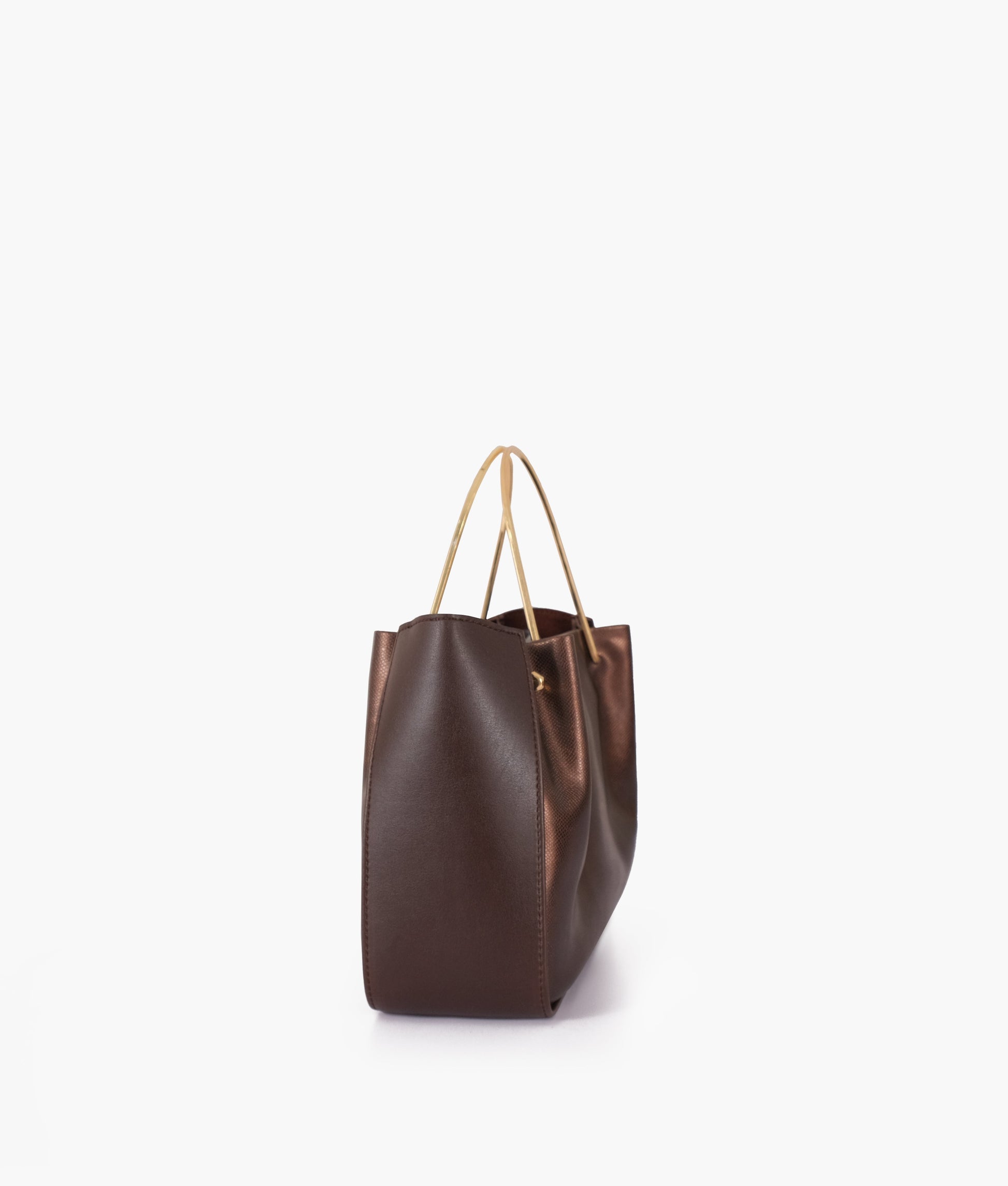 Buy Bronze Metallic Handle Shoulder Bag in Pakistan