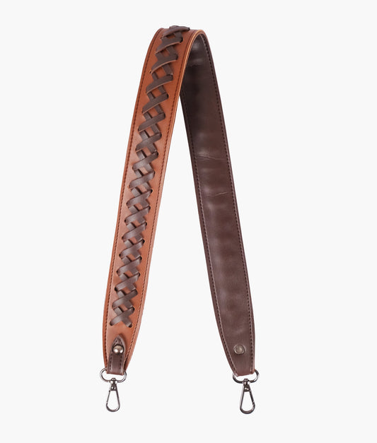 Buy Zig Zag Weave Strap Add On - Brown and Dark Brown in Pakistan