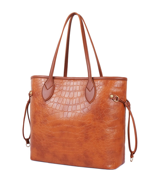 Buy Brown Crocodile Neverfull Tote Bag - Sienna in Pakistan