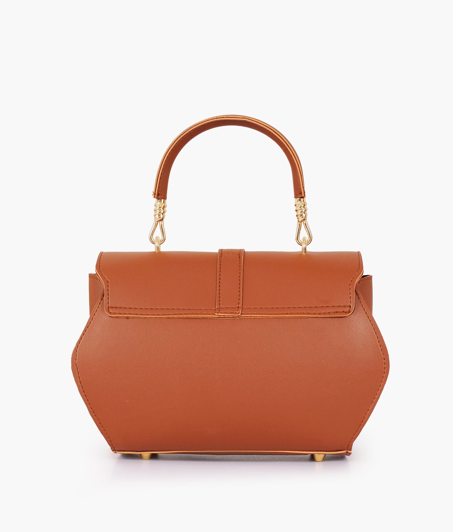Buy Brown Top-Handle Hexagon Bag in Pakistan