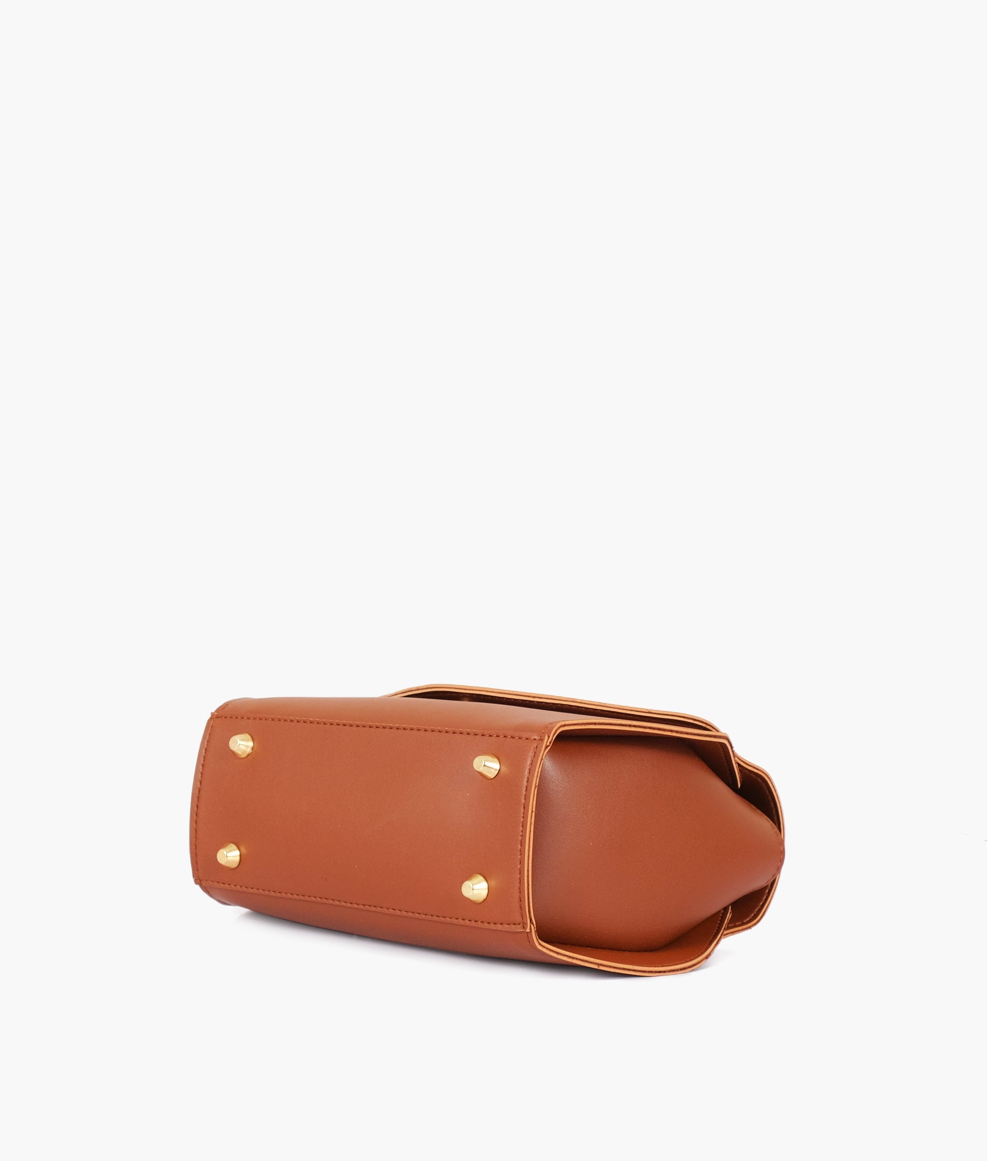 Buy Brown Top-Handle Hexagon Bag in Pakistan