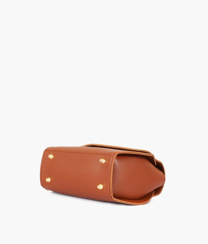Buy Brown Top-Handle Hexagon Bag in Pakistan