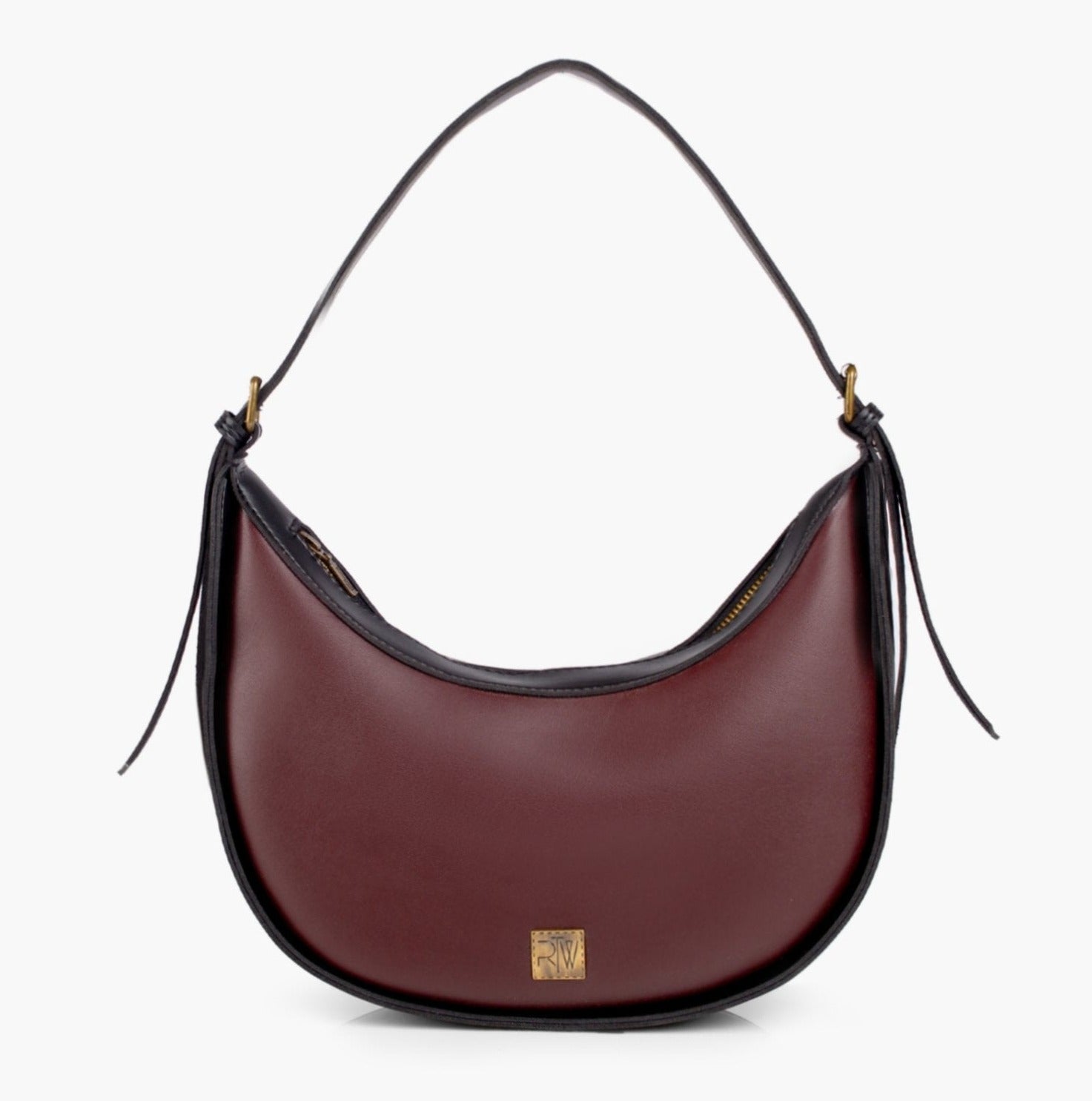 Buy Hobo Bag - Burgundy With Black in Pakistan