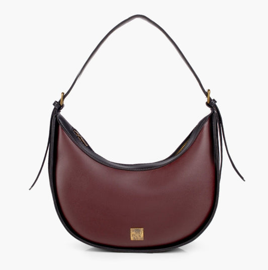 Buy Hobo Bag - Burgundy With Black in Pakistan