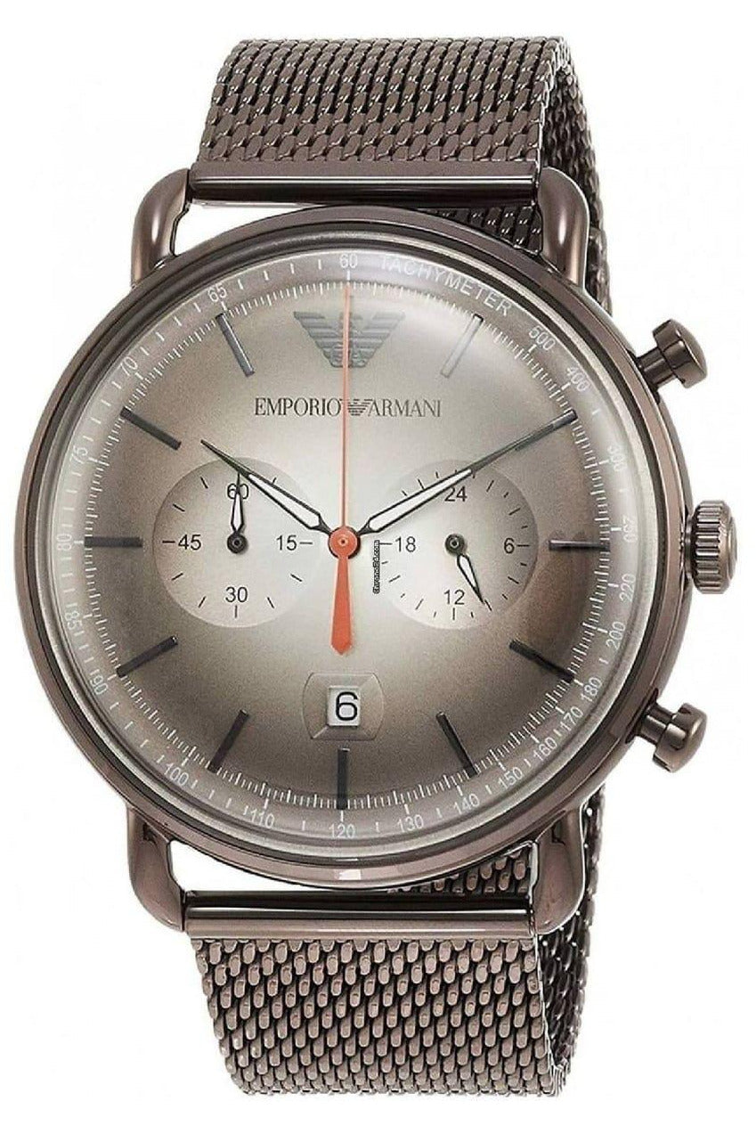 Buy Emporio Armani Men's Quartz Stainless Steel Grey Dial 43mm Watch AR11169 in Pakistan