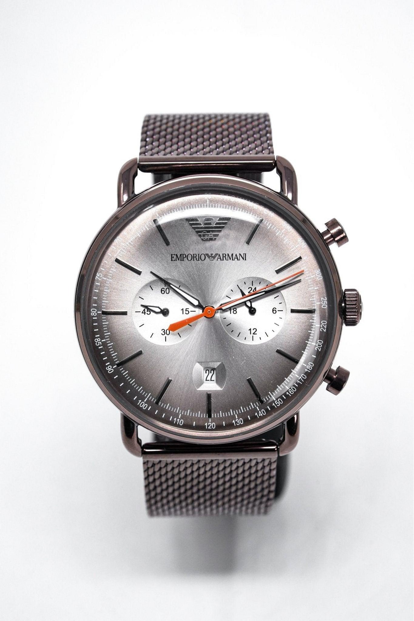 Buy Emporio Armani Men's Quartz Stainless Steel Grey Dial 43mm Watch AR11169 in Pakistan