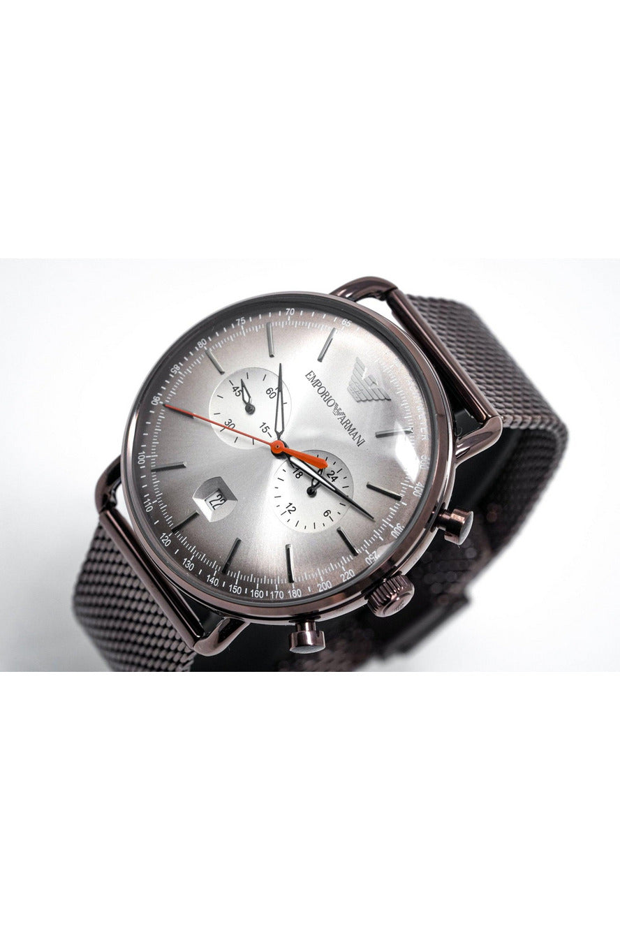 Buy Emporio Armani Men's Quartz Stainless Steel Grey Dial 43mm Watch AR11169 in Pakistan