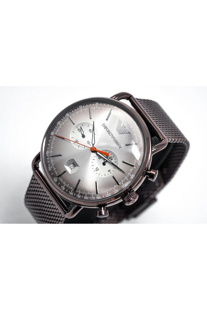 Buy Emporio Armani Men's Quartz Stainless Steel Grey Dial 43mm Watch AR11169 in Pakistan
