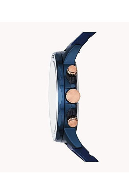 Buy Fossil Men's Quartz Blue Silicone Strap Blue Dial 45mm Watch BQ2498 in Pakistan