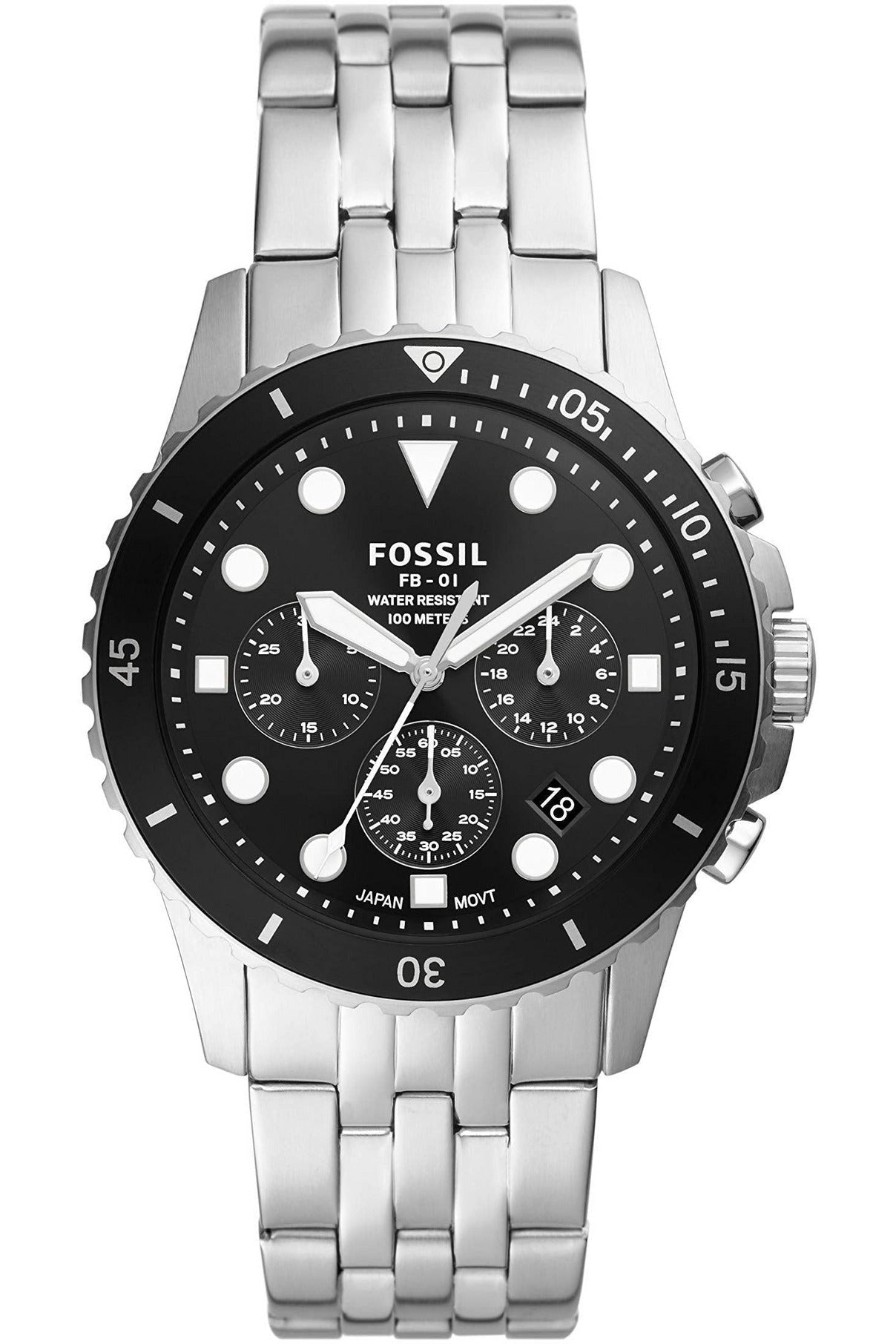 Buy Fossil Men's Quartz Stainless Steel Black Dial 42mm Watch FS5837 in Pakistan