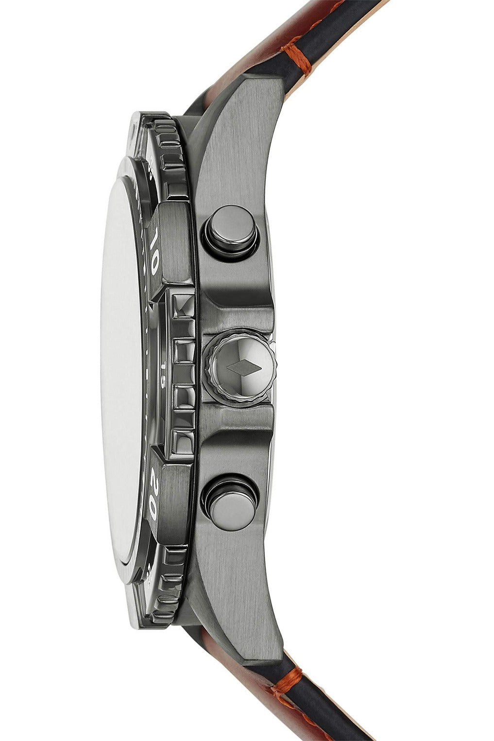 Buy Fossil Men's Chronograph Quartz Brown Leather Strap Grey Dial 44mm Watch FS5770 in Pakistan
