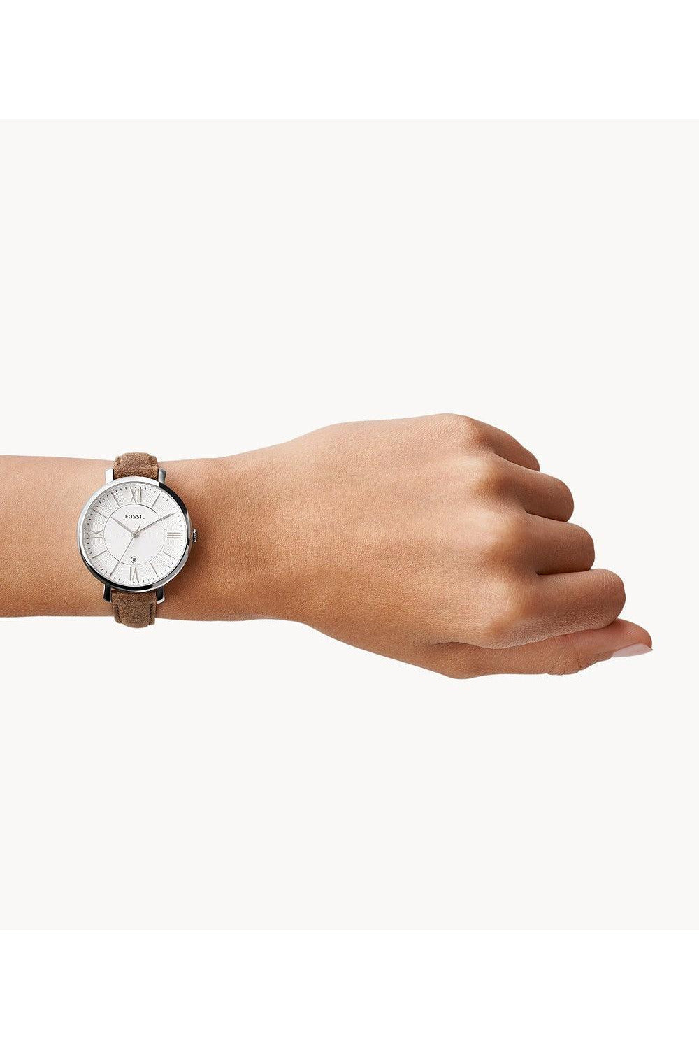Buy Fossil Women's Quartz Brown Leather Strap White Dial 36mm Watch ES3708 in Pakistan