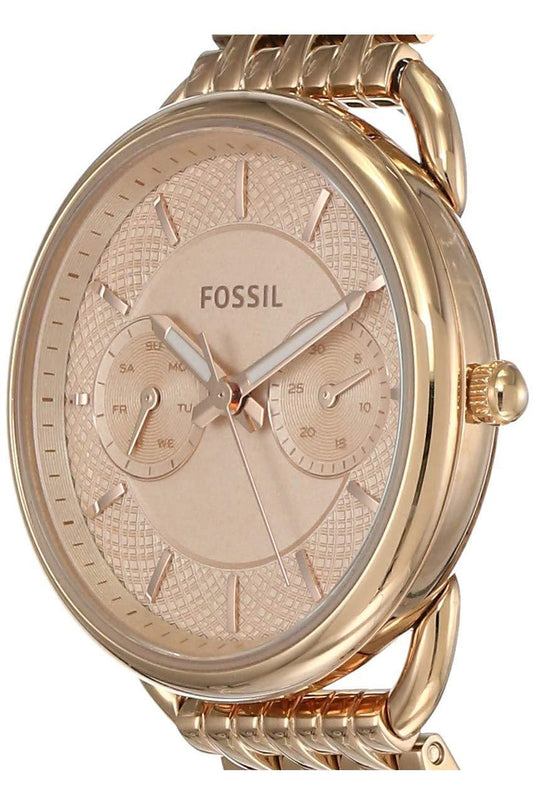 Buy Fossil Women's Quartz Stainless Steel Rose Gold Dial 36mm Watch ES3713 in Pakistan
