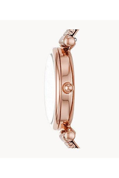 Buy Fossil Women's Quartz Rose Gold Stainless Steel Purple Dial 28mm Watch ES4646 in Pakistan