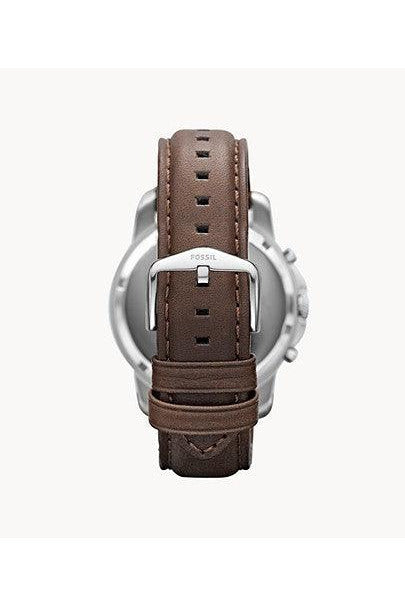 Buy Fossil Men's Chronograph Quartz Brown Leather Strap Beige Dial 44mm Watch FS4735 in Pakistan