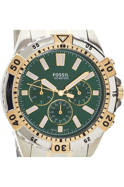 Buy Fossil Men's Chronograph Quartz Two-tone Stainless Steel Green Dial 44mm Watch FS5622 in Pakistan