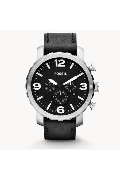 Buy Fossil Men's Quartz Black Leather Strap Black Dial 50mm Watch JR1436 in Pakistan