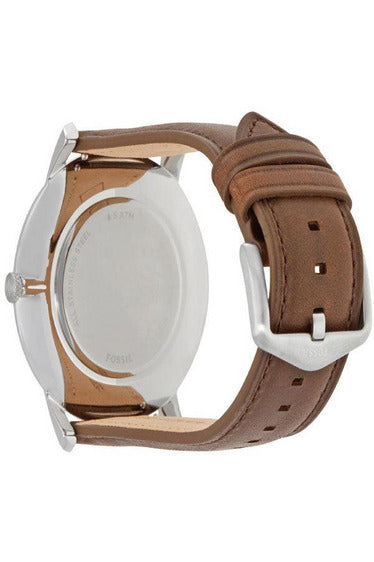 Buy Fossil Men's Quartz Brown Leather Strap Off White Dial 44mm Watch FS5306 in Pakistan