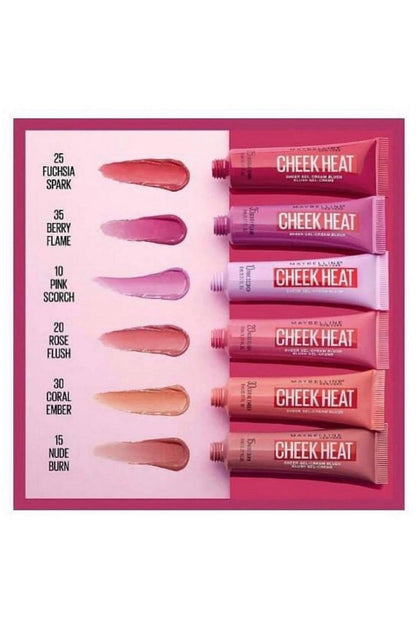 Buy Maybelline Cheek Heat Gel Cream Blush - Nude Burn in Pakistan
